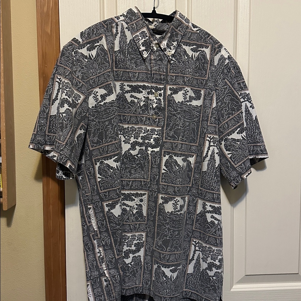 Reyn Spooner classic Hawaiian aloha shirt men’s size large